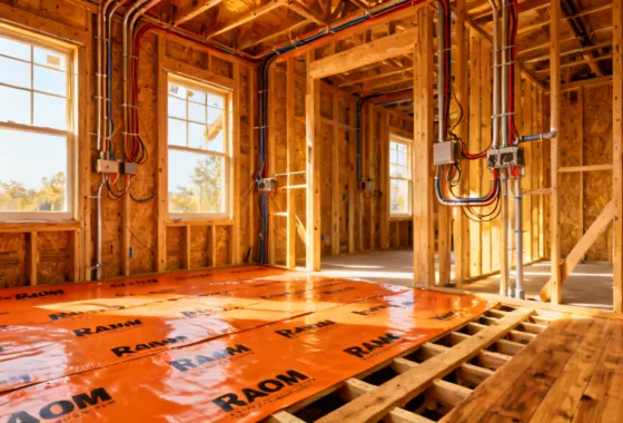Ram Board protection for new home construction